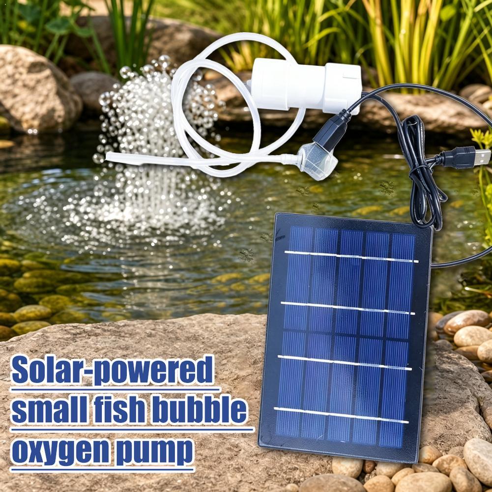 Fish Pond Aerator - Güneş Enerjili Hava Pompası Akvaryum Oksijenleyici