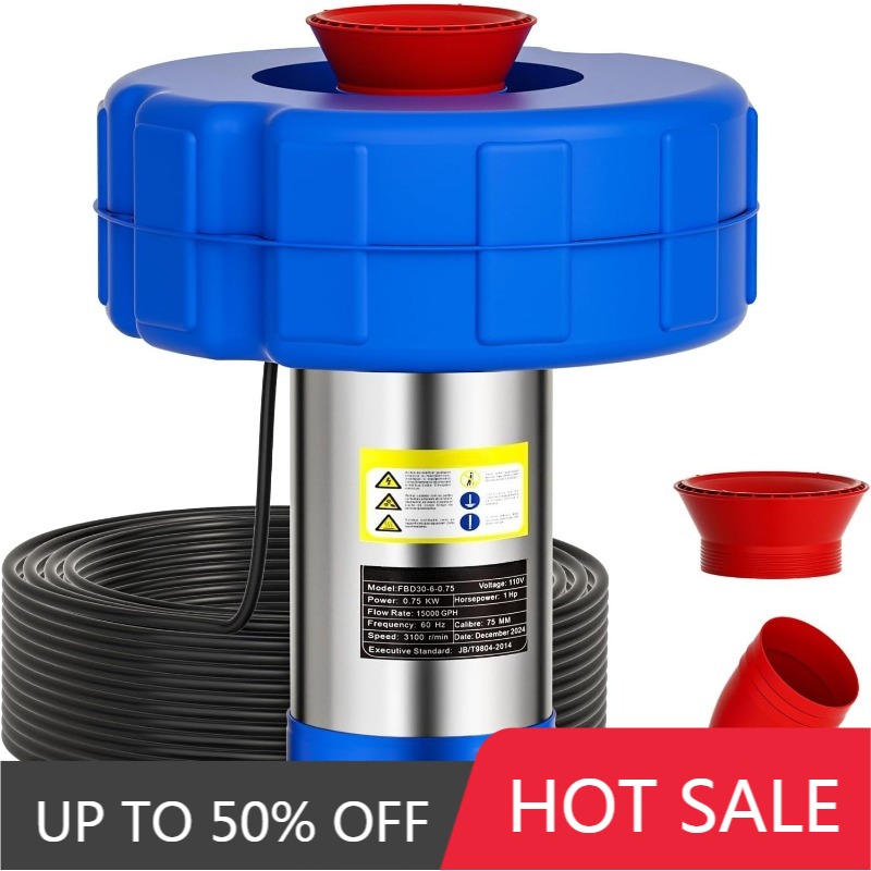 Fish Pond Aerator - Paslanmaz Çelik Yüzen Havalandırma Cihazı, 220V