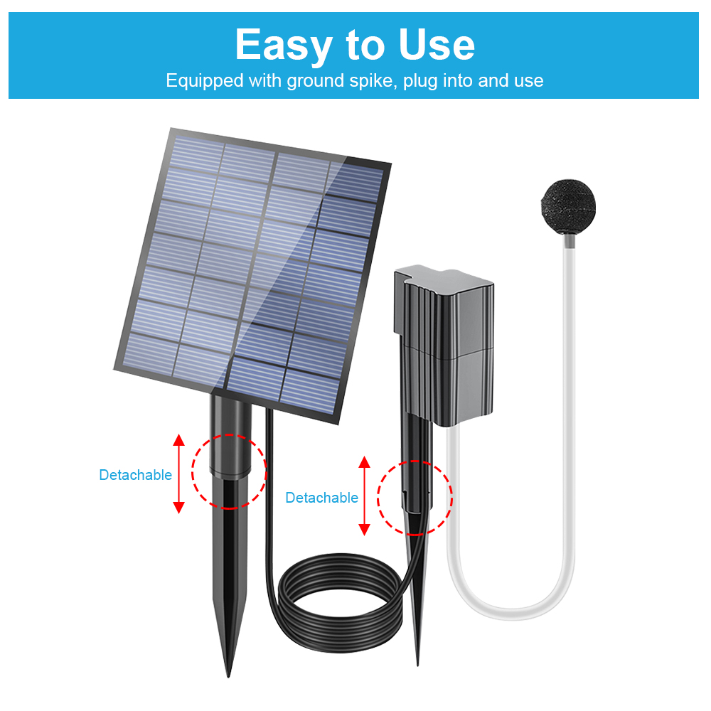 Güneş Enerjili Havuz Havalandı - Fish Pond Aerator incelemesi ve fiyatı